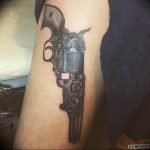 фото тату с пистолето 04.03.2019 №067 - photo tattoo with a gun - tatufoto.com