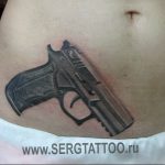 фото тату с пистолето 04.03.2019 №086 - photo tattoo with a gun - tatufoto.com