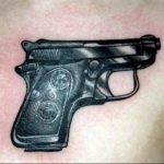 фото тату с пистолето 04.03.2019 №088 - photo tattoo with a gun - tatufoto.com