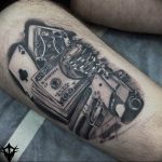 фото тату с пистолето 04.03.2019 №095 - photo tattoo with a gun - tatufoto.com