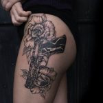 фото тату с пистолето 04.03.2019 №105 - photo tattoo with a gun - tatufoto.com