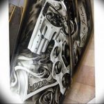 фото тату с пистолето 04.03.2019 №115 - photo tattoo with a gun - tatufoto.com