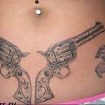фото тату с пистолето 04.03.2019 №121 - photo tattoo with a gun - tatufoto.com