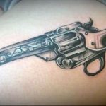 фото тату с пистолето 04.03.2019 №123 - photo tattoo with a gun - tatufoto.com