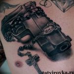 фото тату с пистолето 04.03.2019 №128 - photo tattoo with a gun - tatufoto.com
