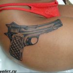 фото тату с пистолето 04.03.2019 №130 - photo tattoo with a gun - tatufoto.com