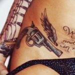 фото тату с пистолето 04.03.2019 №137 - photo tattoo with a gun - tatufoto.com