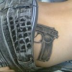 фото тату с пистолето 04.03.2019 №138 - photo tattoo with a gun - tatufoto.com