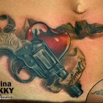 фото тату с пистолето 04.03.2019 №144 - photo tattoo with a gun - tatufoto.com