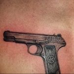 фото тату с пистолето 04.03.2019 №146 - photo tattoo with a gun - tatufoto.com