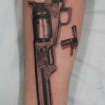 фото тату с пистолето 04.03.2019 №151 - photo tattoo with a gun - tatufoto.com