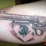 фото тату с пистолето 04.03.2019 №153 - photo tattoo with a gun - tatufoto.com