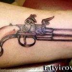 фото тату с пистолето 04.03.2019 №155 - photo tattoo with a gun - tatufoto.com