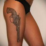 фото тату с пистолето 04.03.2019 №157 - photo tattoo with a gun - tatufoto.com