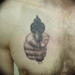 фото тату с пистолето 04.03.2019 №159 - photo tattoo with a gun - tatufoto.com