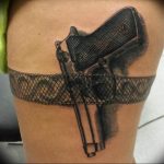 фото тату с пистолето 04.03.2019 №170 - photo tattoo with a gun - tatufoto.com