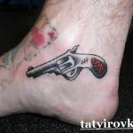 фото тату с пистолето 04.03.2019 №172 - photo tattoo with a gun - tatufoto.com
