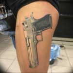 фото тату с пистолето 04.03.2019 №180 - photo tattoo with a gun - tatufoto.com