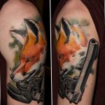 фото тату с пистолето 04.03.2019 №182 - photo tattoo with a gun - tatufoto.com