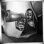 фото тату с пистолето 04.03.2019 №191 - photo tattoo with a gun - tatufoto.com