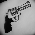 фото тату с пистолето 04.03.2019 №198 - photo tattoo with a gun - tatufoto.com