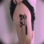 фото тату с пистолето 04.03.2019 №212 - photo tattoo with a gun - tatufoto.com