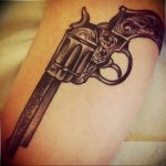фото тату с пистолето 04.03.2019 №219 - photo tattoo with a gun - tatufoto.com
