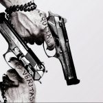 фото тату с пистолето 04.03.2019 №224 - photo tattoo with a gun - tatufoto.com