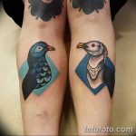 фото тату чайка 06.03.2019 №014 - photo tattoo seagull - tatufoto.com