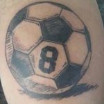 фото футбольный мяч 29.03.2019 №005 - tattoo soccer ball - tatufoto.com