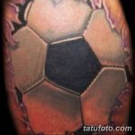 фото футбольный мяч 29.03.2019 №011 - tattoo soccer ball - tatufoto.com