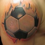 фото футбольный мяч 29.03.2019 №013 - tattoo soccer ball - tatufoto.com