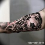 фото футбольный мяч 29.03.2019 №018 - tattoo soccer ball - tatufoto.com
