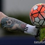 фото футбольный мяч 29.03.2019 №023 - tattoo soccer ball - tatufoto.com