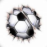 фото футбольный мяч 29.03.2019 №037 - tattoo soccer ball - tatufoto.com