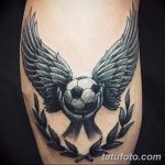 фото футбольный мяч 29.03.2019 №040 - tattoo soccer ball - tatufoto.com