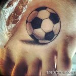 фото футбольный мяч 29.03.2019 №047 - tattoo soccer ball - tatufoto.com