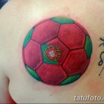 фото футбольный мяч 29.03.2019 №050 - tattoo soccer ball - tatufoto.com