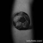 фото футбольный мяч 29.03.2019 №058 - tattoo soccer ball - tatufoto.com