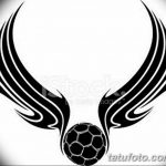 фото футбольный мяч 29.03.2019 №064 - tattoo soccer ball - tatufoto.com