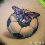 фото футбольный мяч 29.03.2019 №065 - tattoo soccer ball - tatufoto.com
