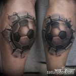 фото футбольный мяч 29.03.2019 №075 - tattoo soccer ball - tatufoto.com