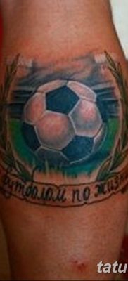 фото футбольный мяч 29.03.2019 №088 — tattoo soccer ball — tatufoto.com