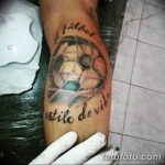 фото футбольный мяч 29.03.2019 №089 - tattoo soccer ball - tatufoto.com