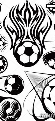 фото футбольный мяч 29.03.2019 №093 — tattoo soccer ball — tatufoto.com