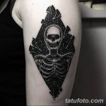 фото человек скелет тату 26.03.2019 №005 - human skeleton tattoo - tatufoto.com