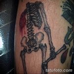 фото человек скелет тату 26.03.2019 №012 - human skeleton tattoo - tatufoto.com