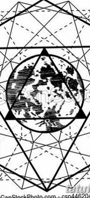 черно белый эскиз тату геометрия 09.03.2019 №023 — tattoo sketch — tatufoto.com