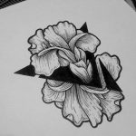 черно белый эскиз тату рисункок вариант 11.03.2019 №018 - tattoo sketch - tatufoto.com