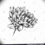 черно белый эскиз тату рисункок цветок 11.03.2019 №101 - tattoo sketch - tatufoto.com